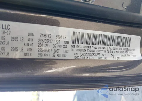 2018 Jeep Cherokee Latitude Plus 4X4 from USA, damaged, VIN 1C4PJMLX6JD576228